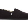 TOMS Alpargatas | Women'S Alpargata All Black Wide Recycled Cotton Espadrille | Toms