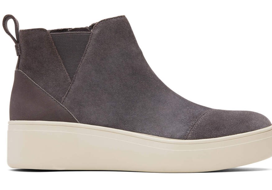 TOMS Boots & Booties | Jamie Slip On Grey Suede Ortholite | Toms