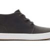 TOMS Winter Essentials | Men'S Grey Leather Carlo Mid Terrain Sneakers | Toms