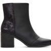 TOMS Exclusives | Women'S Black Suede Plush Foil Evelyn Boots | Toms