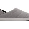 TOMS Cozy Shop | Men'S Grey Felt Fleece Ezra Slippers | Toms