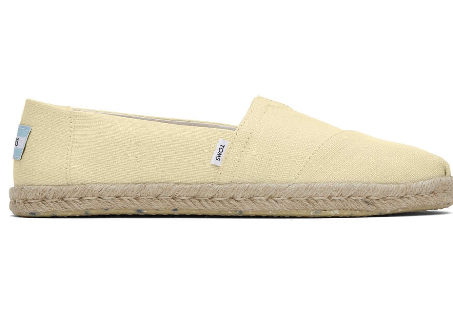 TOMS Alpargatas | Women'S Yellow Alpargata Refibra Rope Espadrille Slip On | Toms