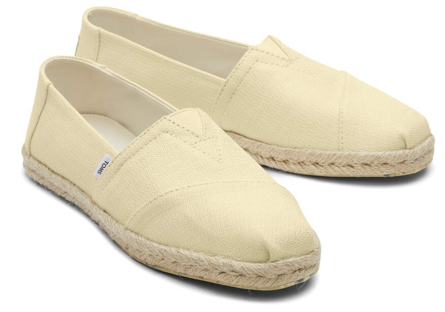 TOMS Alpargatas | Women'S Yellow Alpargata Refibra Rope Espadrille Slip On | Toms