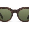 TOMS Sunglasses | Traveler Florentin Matte Tortoise Green Lens | Toms