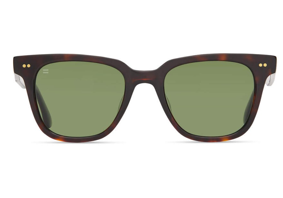 TOMS Sunglasses | Uni Sunglasses Dark Tortoise With Bottle Green Polarized Lens Memphis 301 | Toms | Toms