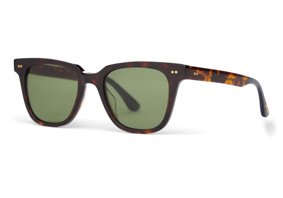 TOMS Sunglasses | Uni Sunglasses Dark Tortoise With Bottle Green Polarized Lens Memphis 301 | Toms | Toms