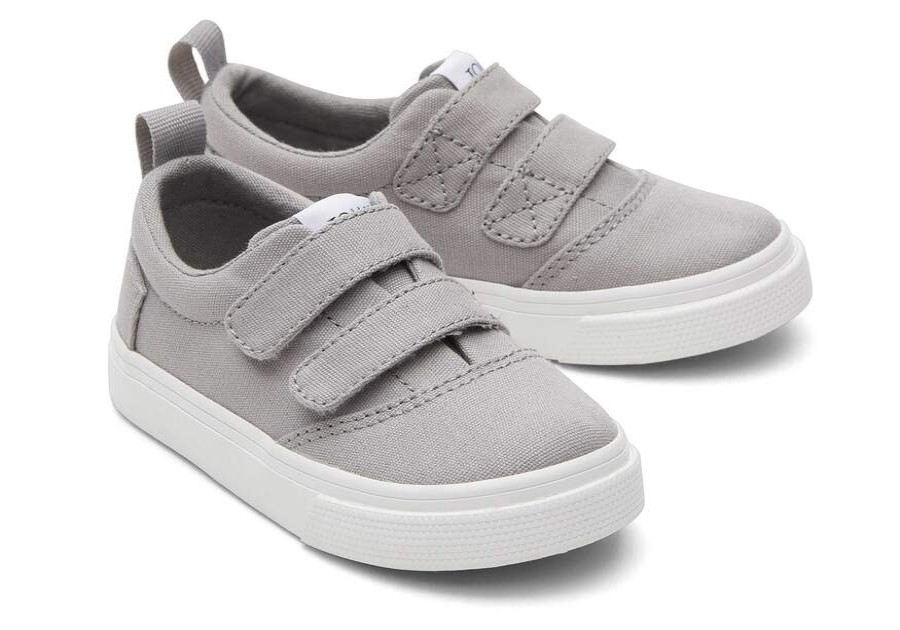 TOMS Sneakers | Tiny Fenix Drizzle Grey Double Straptoddler Sneaker | Toms