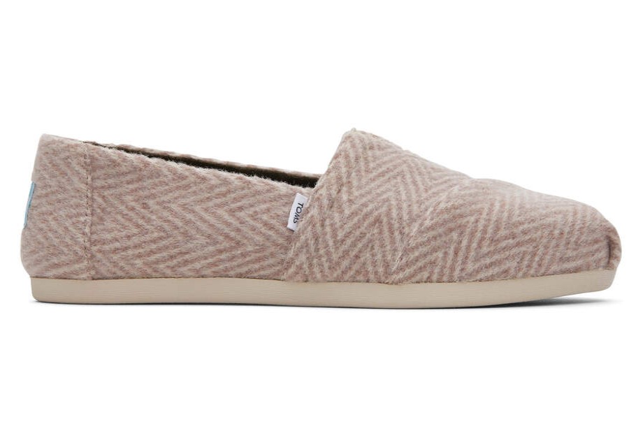 TOMS Alpargatas | Women'S Natural Brushed Herringbone Alpargatas | Toms