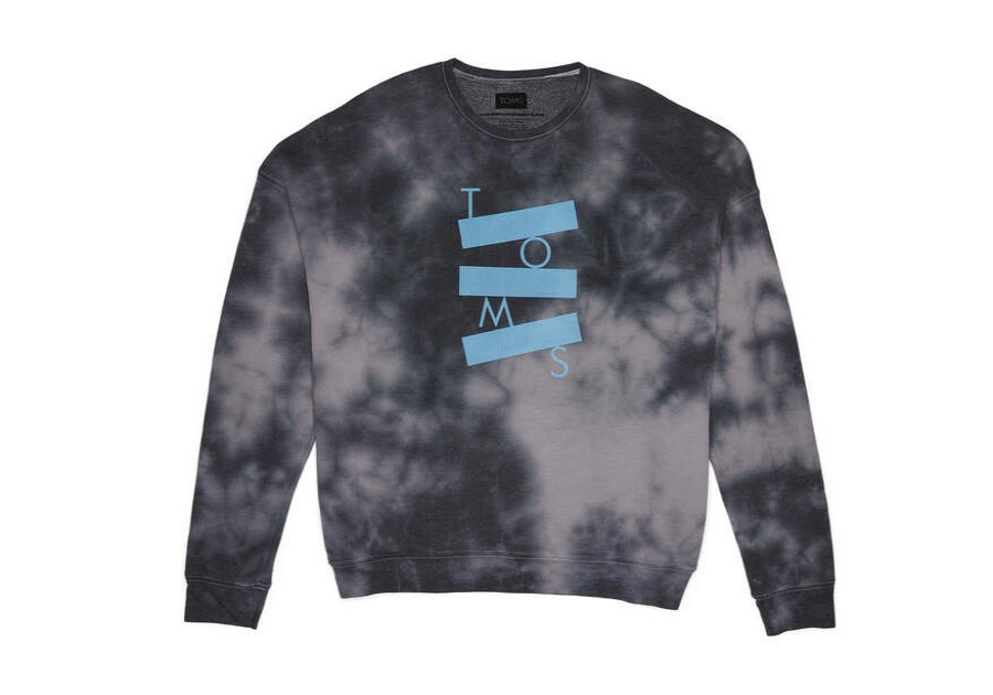 TOMS Sale | Black Dye Pullover Crew Sweatshirt Uni | Toms | Toms