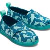 TOMS Prints & Patterns | Tiny'S Green Glow In The Dark Starry Whale Sharks Alpargatas | Toms