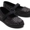 TOMS Prints & Patterns | Tiny'S Black Foil Dot Microfiber Mary Jane Flats | Toms