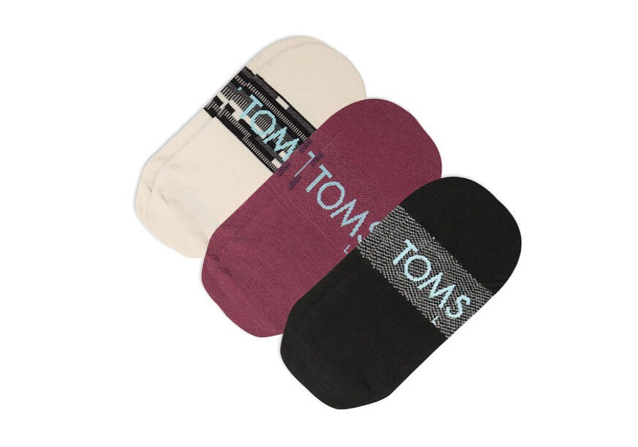 TOMS Sale | Women'S Multi Mesh No Show Socks 3 Pack | Toms