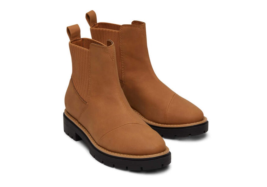 TOMS Boots & Booties | Women'S Brown Synthetic Cort Boots | Toms