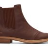 TOMS Boots & Booties | Women'S Brown Leather Charlie Boots | Toms