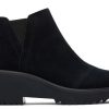 TOMS Boots & Booties | Women'S Maude Black Mid-Wedge Suede Boot | Toms