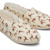 TOMS Exclusives | Women'S Natural Glitter Reindeer Print Faux Fur Alpargatas | Toms