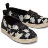 TOMS Prints & Patterns | Tiny'S Black Glow In The Dark Ghosts Print Alpargatas | Toms