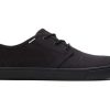 TOMS Special Occasions | Black On Black Heritage Canvas Mens Carlo Sneaker Topanga Collection | Toms