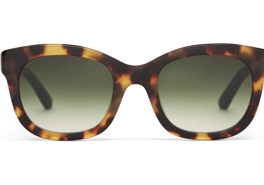 TOMS Sale | Jacqui Blonde Tortoise Olive Gradient Lens | Toms