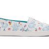 TOMS Prints & Patterns | Youth White Summer Hippos Print Alpargata | Toms