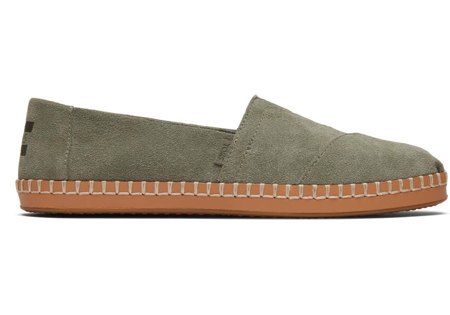 TOMS Alpargatas | Women'S Grey Suede Alpargatas | Toms