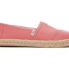 TOMS Alpargatas | Women'S Peach Alpargata Refibra Rope Espadrille Slip On | Toms