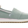 TOMS Slip Ons | Women'S Green Felt Resident Sneakers | Toms