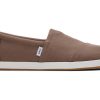 TOMS Earthwise | Men'S Grey Brown Recycled Cotton Canvas Alpargatas | Toms