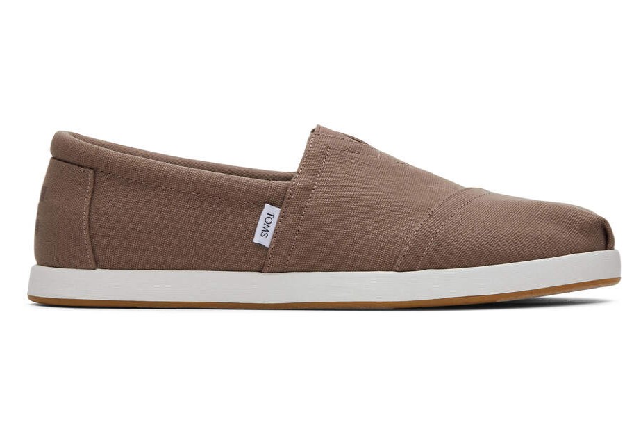 TOMS Earthwise | Men'S Grey Brown Recycled Cotton Canvas Alpargatas | Toms