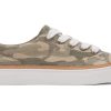 TOMS Exclusives | Women'S Green Camo Alex Lace Up Sneaker | Toms