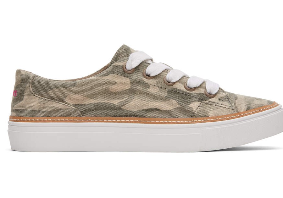 TOMS Exclusives | Women'S Green Camo Alex Lace Up Sneaker | Toms