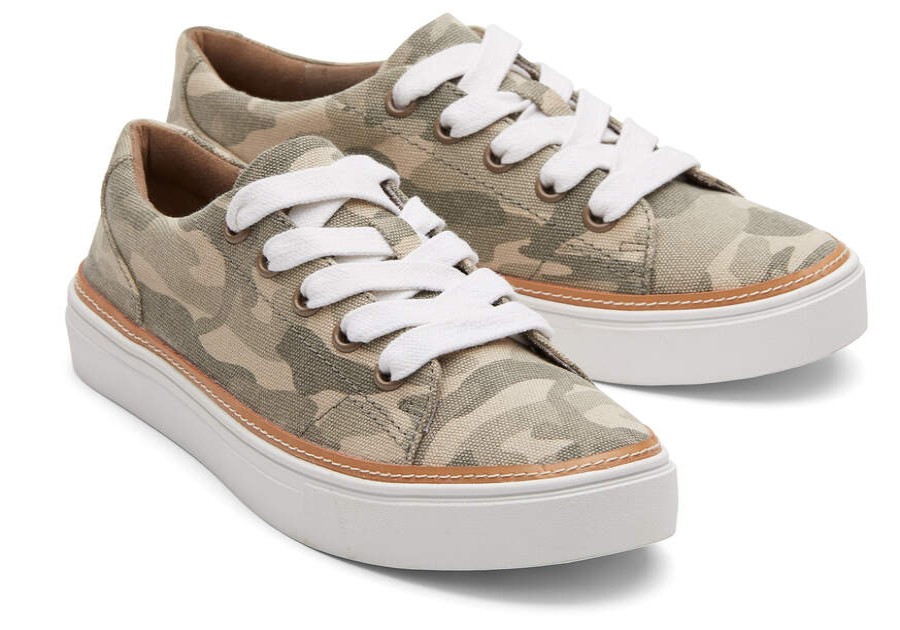 TOMS Exclusives | Women'S Green Camo Alex Lace Up Sneaker | Toms