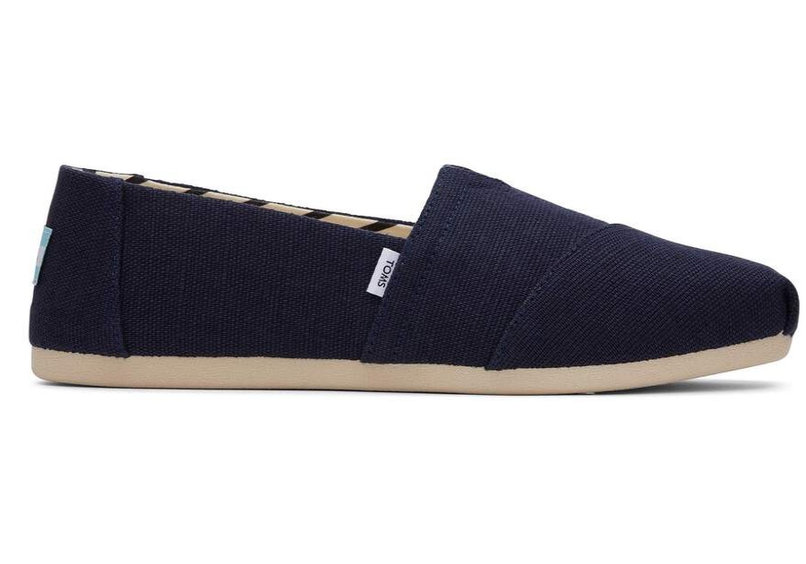 TOMS Exclusives | Womens Alpargata Navy Heritage Canvas Espadrille | Toms