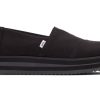 TOMS Alpargatas | Women'S Black Alpargata Midform Espadrille Slip On Shoe | Toms