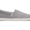 TOMS Earthwise | Mens Alp Fwd Drizzle Grey Recycled Cotton Canvas Espadrille | Toms