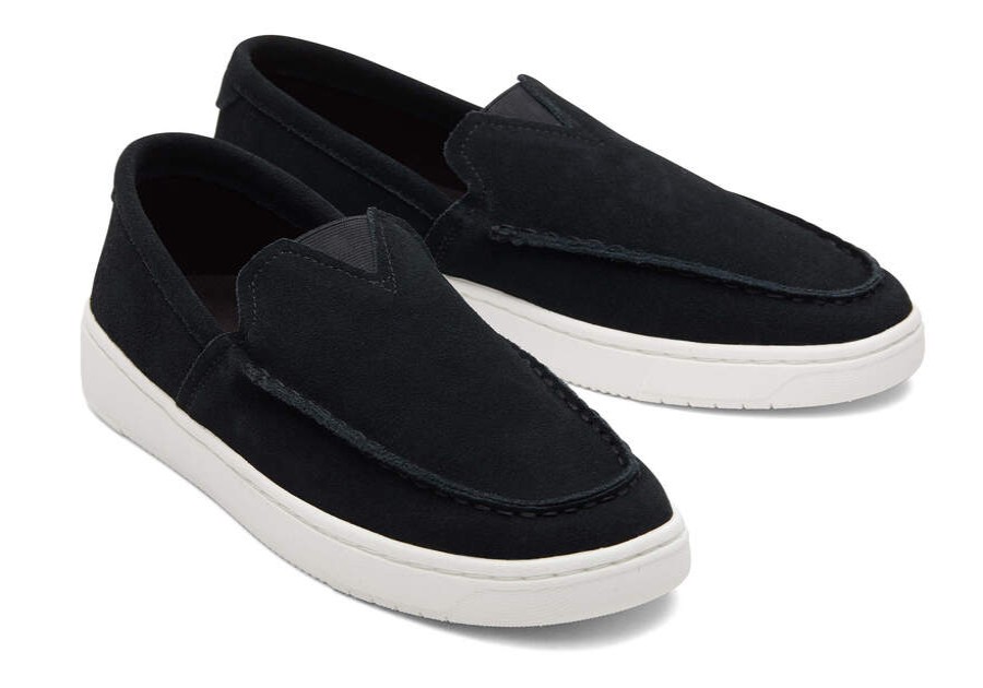 TOMS Special Occasions | Mens Trvl Lite Loafer Black Suede Dress Casual Slip On Shoe | Toms