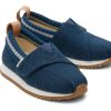 TOMS Matching Styles | Tiny Resident Blue Heritage Canvas Toddler Sneaker | Toms