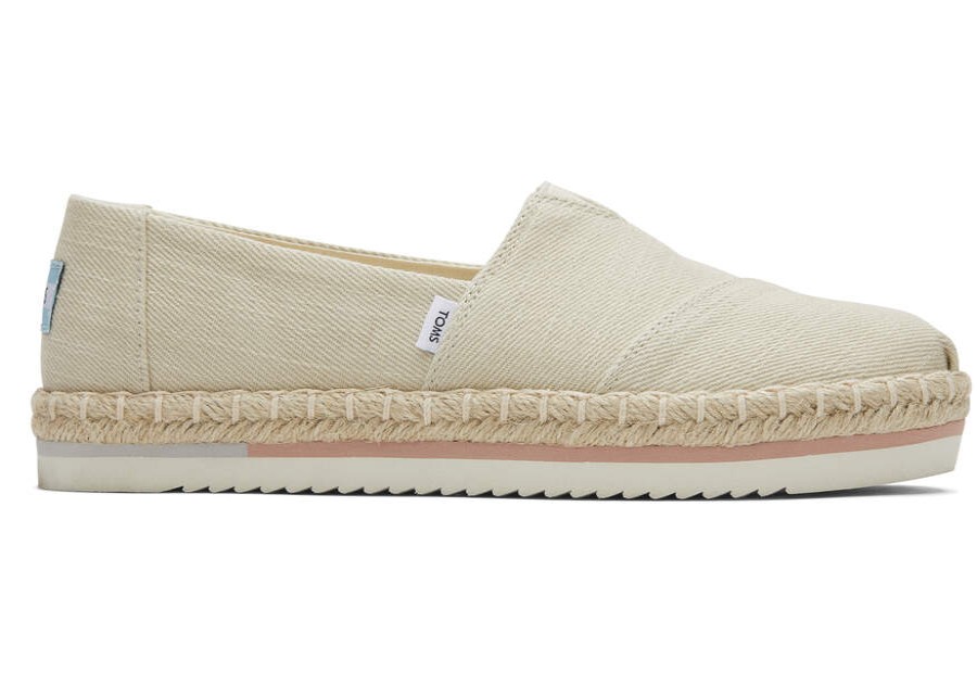 TOMS Alpargatas | Women'S Alpargata Natural Platform Rope Espadrille | Toms