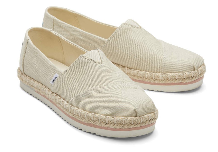 TOMS Alpargatas | Women'S Alpargata Natural Platform Rope Espadrille | Toms