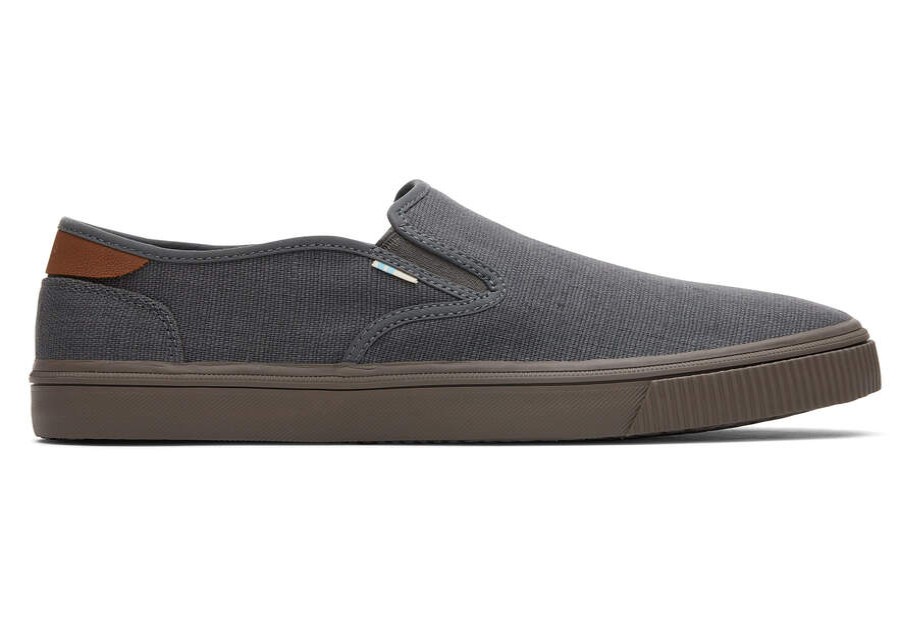 TOMS Earthwise | Men'S Grey Slip On Shoe Heritage Canvas Baja | Toms