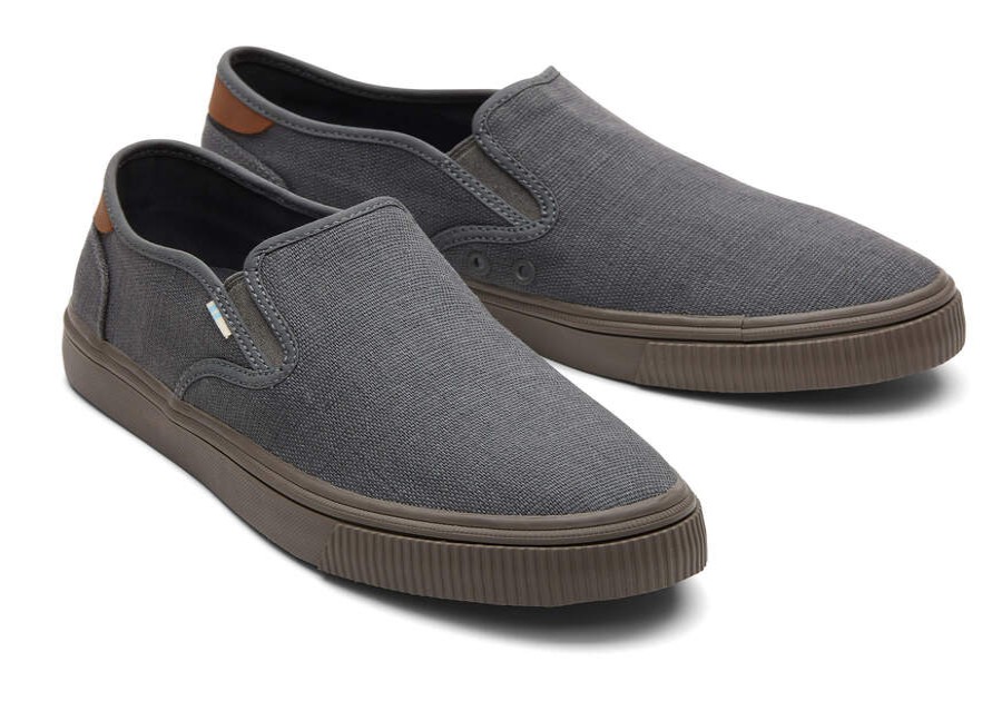 TOMS Earthwise | Men'S Grey Slip On Shoe Heritage Canvas Baja | Toms