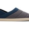 TOMS Prints & Patterns | Men'S Grey Felt Fleece Ezra Slippers | Toms