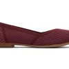 TOMS Dress Casual | Women'S Red Purple Repreve Knit Jutti Neat Eco Flats | Toms