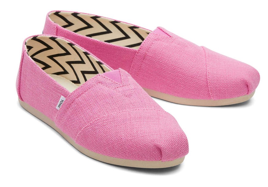 TOMS Alpargatas | Women'S Pink Alpargata Heritage Canvas Espadrille Slip On | Toms