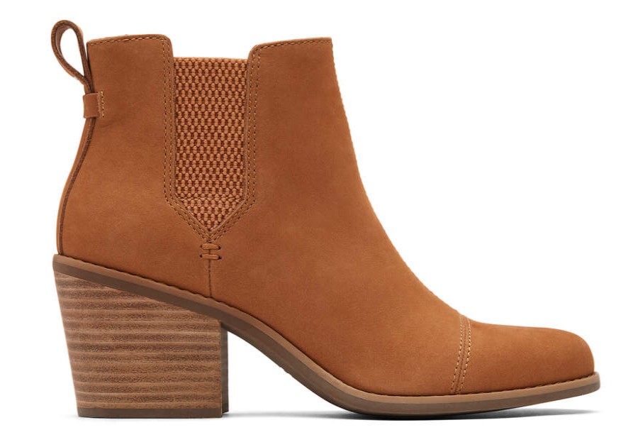 TOMS Boots & Booties | Everly Boot Brown Leather Ortholite | Toms