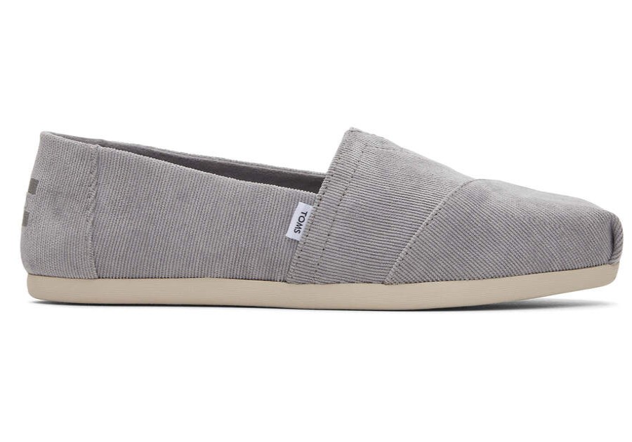 TOMS Exclusives | Women'S Grey Micro Cord Alpargatas | Toms