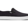 TOMS Earthwise | Black Heritage Canvas Mens Baja Slip Ons | Toms