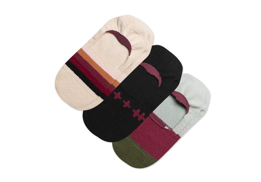 TOMS New Arrivals | Women'S Multi Boho Cozy No Show Socks 3 Pack | Toms