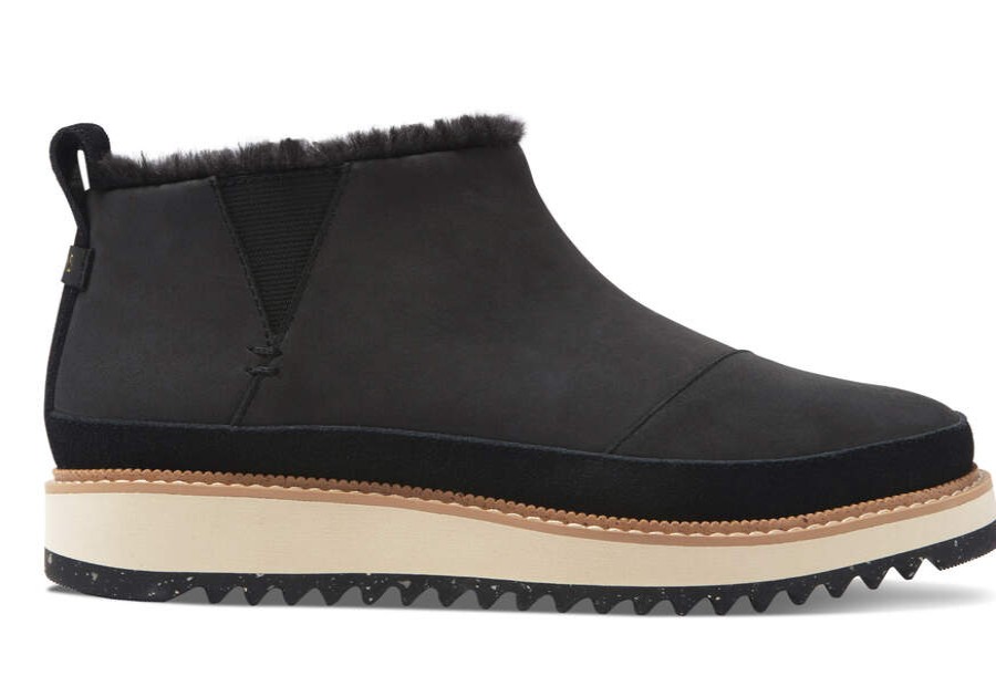 TOMS Boots & Booties | Women'S Marlo Black Nubuck Suede Boot | Toms