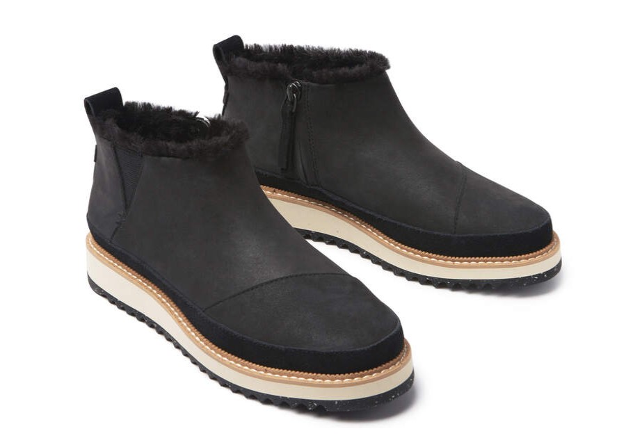 TOMS Boots & Booties | Women'S Marlo Black Nubuck Suede Boot | Toms